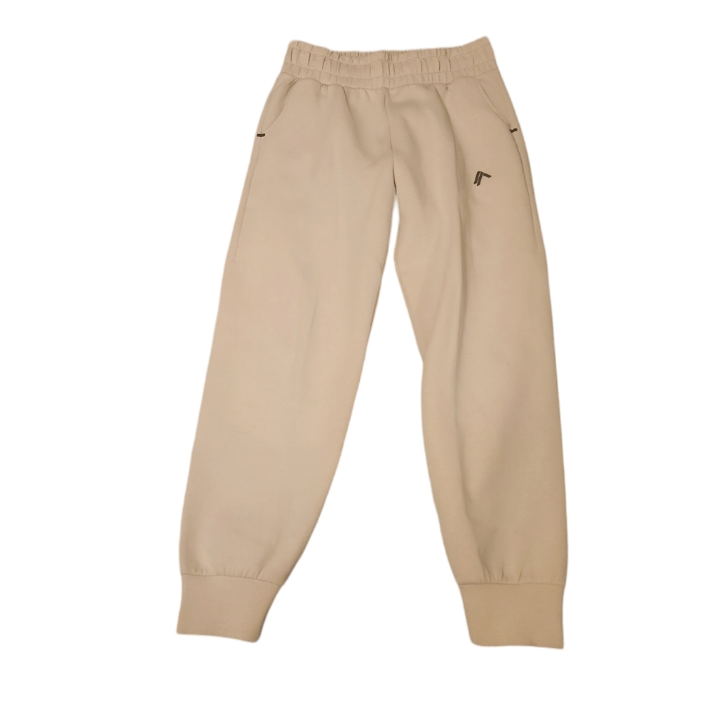 Alphalete Cream High Waisted Joggers